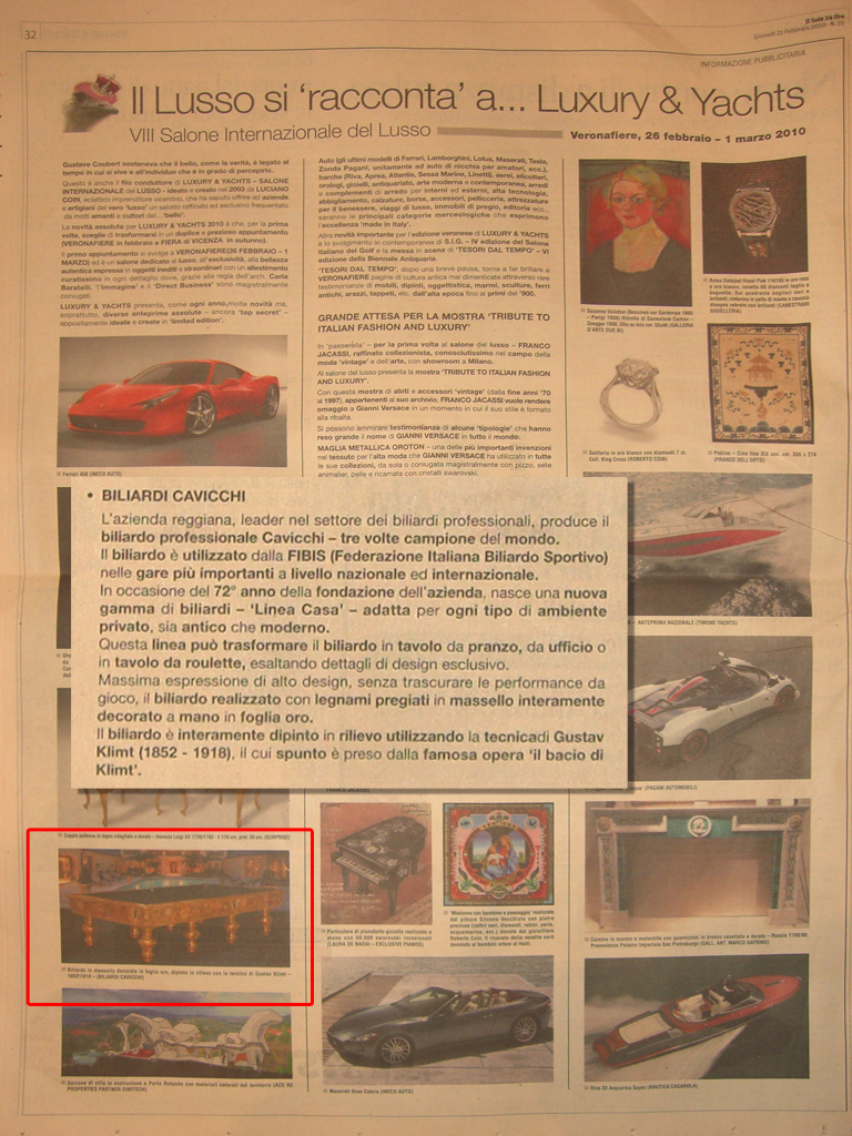 Da il Sole 24 ore del 25 febbraio 2010